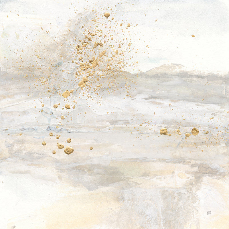 «Winter Gold I» par Chris Paschke - reproduction d'art sur toile tendue, H 12 po x l 12 po, Non, Cadre photo noyer