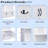 4-in-1 Tall Modern Hall Tree With Shoe Storage,  Cabinets, Coat Hooks, Metal Handles And Adjustable Shelves-367533