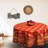 Cotton Block Print Geometric Round Tablecloth