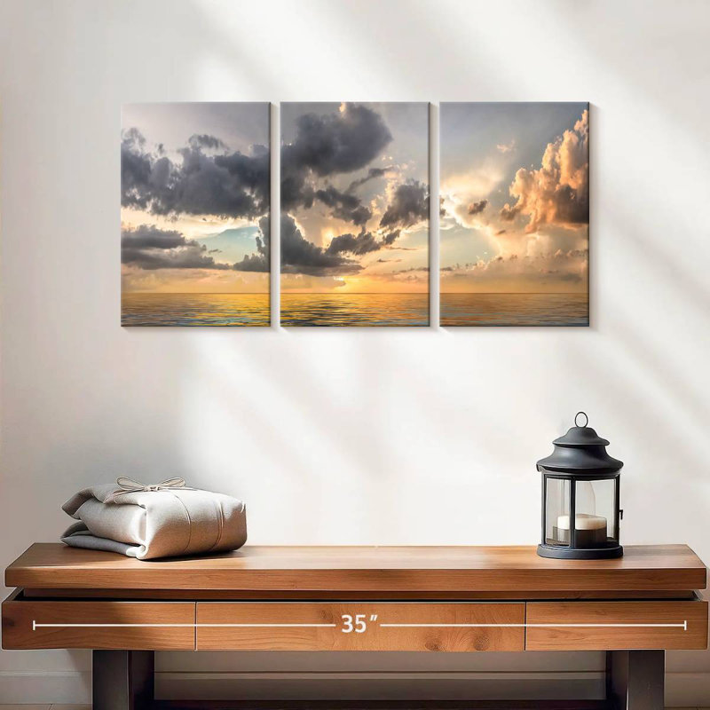 Coucher de soleil Gillard Heavenly, H 12 po x l 26 po