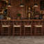 Y-Shaped Medieval Armchair with Woven Rope Seat-130411661-130411664