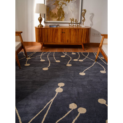 Tapis rectangulaires en laine touffetés à la main Bingham