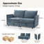 Talani 170cm W Modern 2 Seater Slipcovered Corner Sofa with Hidden Storage-1529137937
