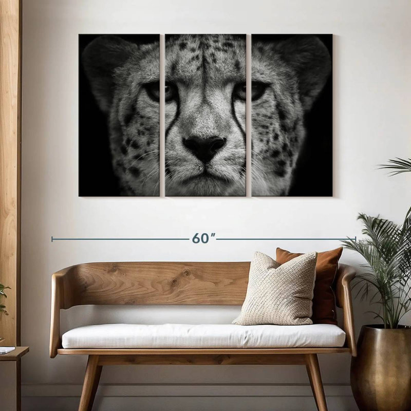 Brampt Wild Cat Portrait, 32" H x 50" W
