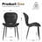 Modern Dining Chair Diamond Leather With Wooden And Metal Frame(Set of 2)-1822005959-1822005954