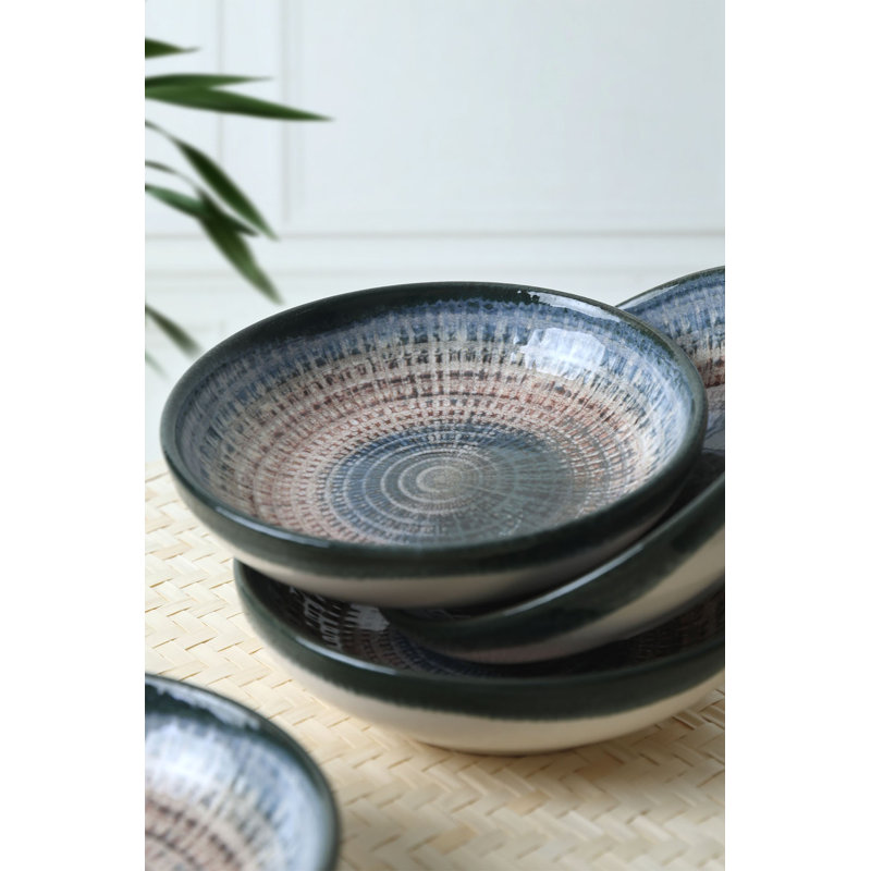 Ivy Bronx Damasa 100% CERAMIC STONEWARE Salad Bowl