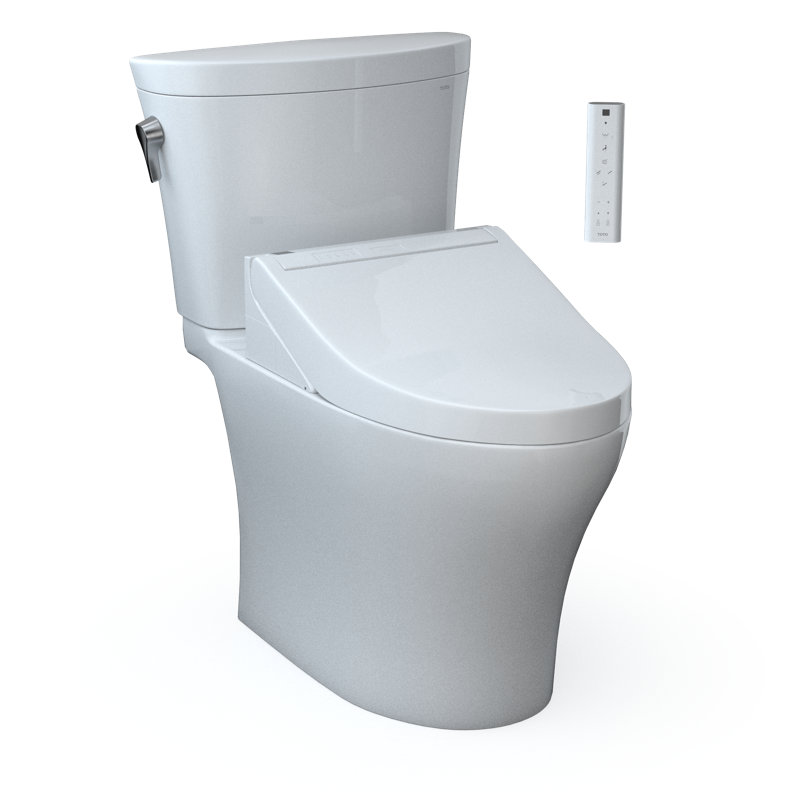 Aquia® Dual-Flush Elongated Bidet Toilet with Tornado Flush (Seat Included)