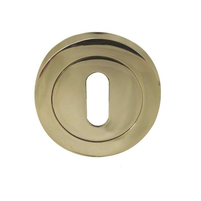 Quadrello Standard Escutcheon Door Accessory, Polished Brass