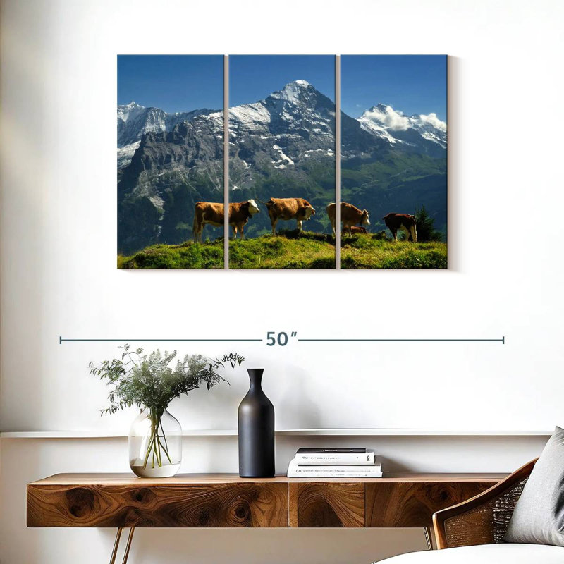 Brampt Hereford Cow Exodus, 24" H x 38" W