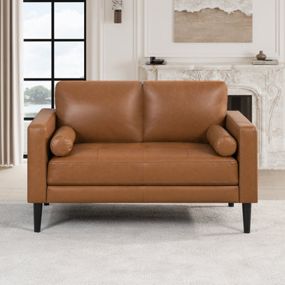 Canapé 2 places de luxe en cuir Mid-Century Air pour salon