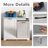 20 Gallons Double White Tilt-out Recycling Trash Cabient with Deodorizer (not Include Trash Can)