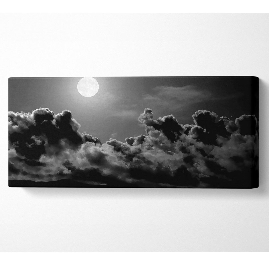 Midnight Clouds B N W - Kunstdrucke auf Leinwand