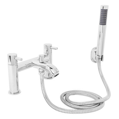 Lamkin 2 Handle Deck Bath Shower Mixer Bath Filler with Diverter
