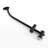 Stainless Steel Slide Bar Shower , Dual Heads, Matte Black, 1.8 Gpm Flow Rate, Rain / Massage Spray Pattern 7-Setting Flow, Dynamic Rainfall