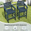 Ensemble de 4 tabourets de bar pour patio avec accoudoirs et repose-pieds-742591084