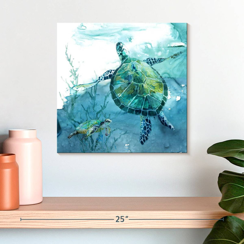 Tortue de mer Crowle Delray II, H 16 po x l 16 po