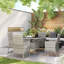 5- Piece 4 - Person 90 Cm L Outdoor Table Set-1638027585