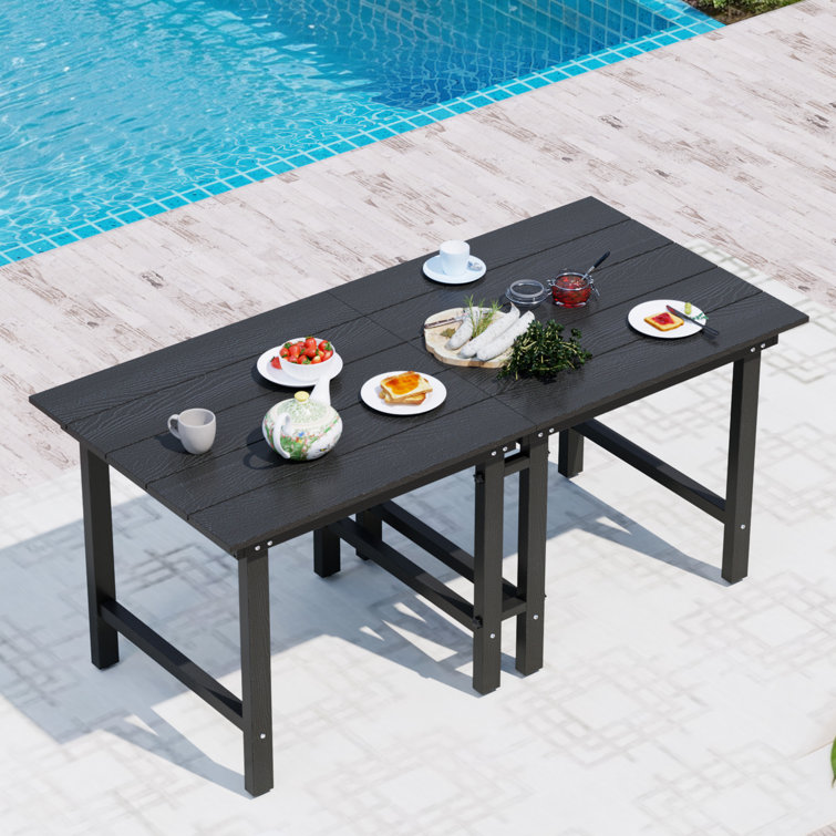70''L x 32''W Separable Patio Dining Table HDPE