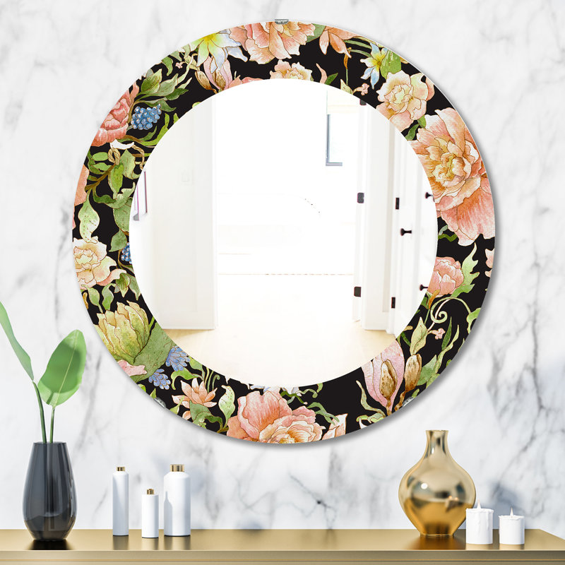 Miroir mural Obsidian Bloom, H 31,5 po x l 23,7 po