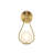 Teardrop 1-Light Wall Sconce - Brushed Gold-109883184