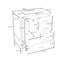 Meuble-lavabo de salle de bain avec une porte et trois tiroirs-226188420-226188421