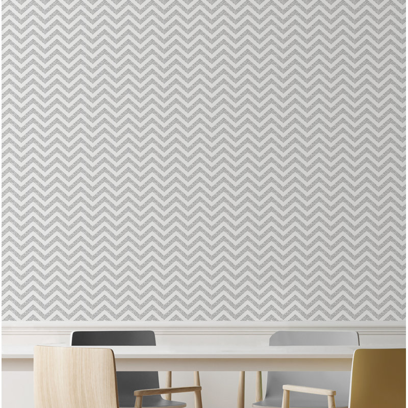 Panneau de papier peint adhésif Aphan, Gris, l 24 po x L 48 po