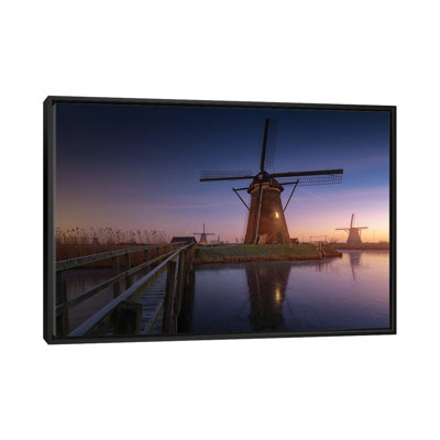 Kinderdijk II by Juan Pablo De Miguel - Floater Frame Print on Canvas