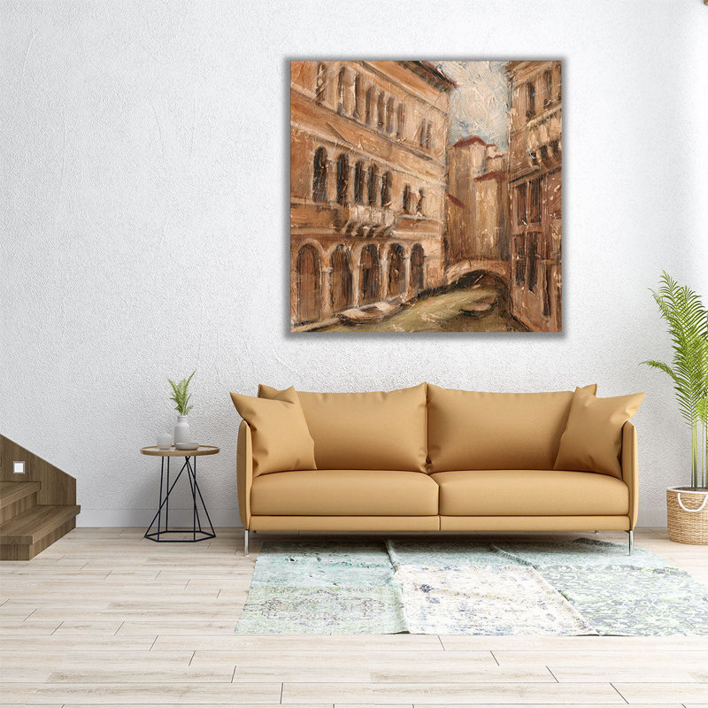 Canal View IV - reproduction d'art sur toile, H 20 po x l 20 po