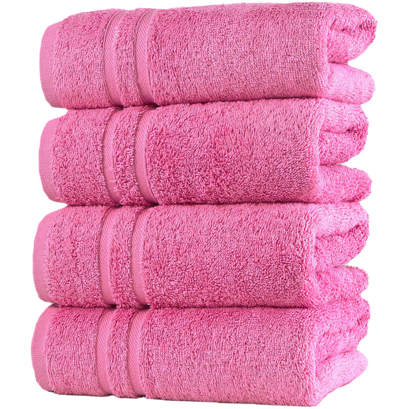 Varley - Hand Towels 100% Turkish Cotton Premium Quality Soft and Absorbent Small Towels for Bathroom, Pink