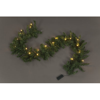 Lighted Faux Garland with Lights