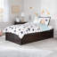 Lit plateforme de rangement avec pied de lit en bois massif et tiroirs sous le lit Concorde-1826326938-1826326940