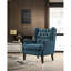 Fauteuil à oreilles capitonné à boutons, fauteuil à oreilles, fauteuil d'appoint, fauteuil d'appoint moderne-356802840-350921145