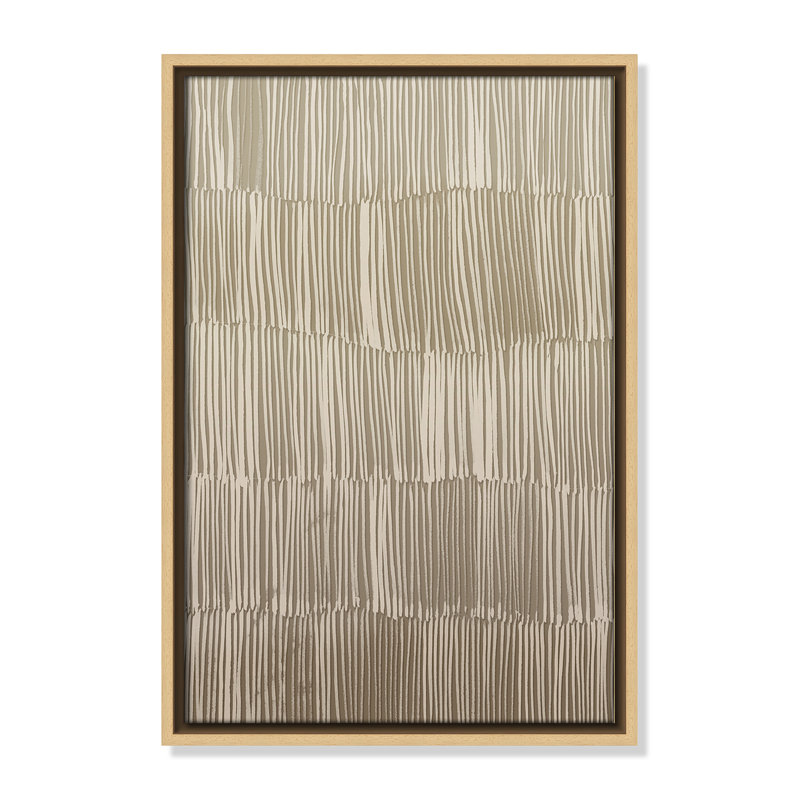 Linear Calm I Print par , H 19,5 po x l 13,5 po, Flotteur naturel