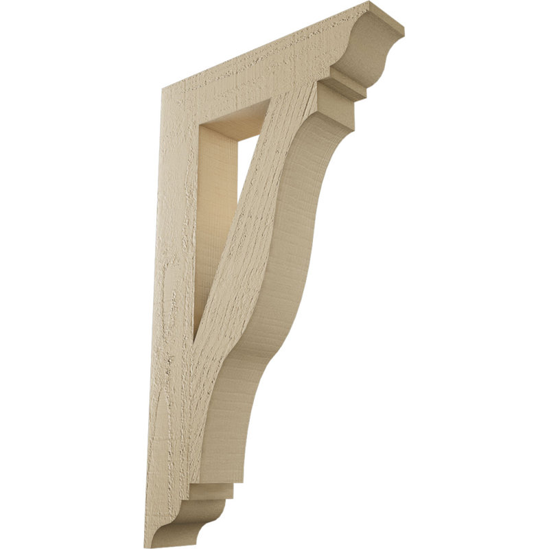 Support en bois de cèdre brut Funston Traditional, H 28 po x l 3,5 po x P 16 po