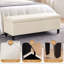 Faux Leather Upholstered Bench with Flip Top-1664387416