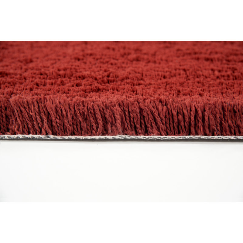 Tapis rouge touffeté à la main Hotchkiss, Rectangle 1 pi 9 po x 2 pi 6 po