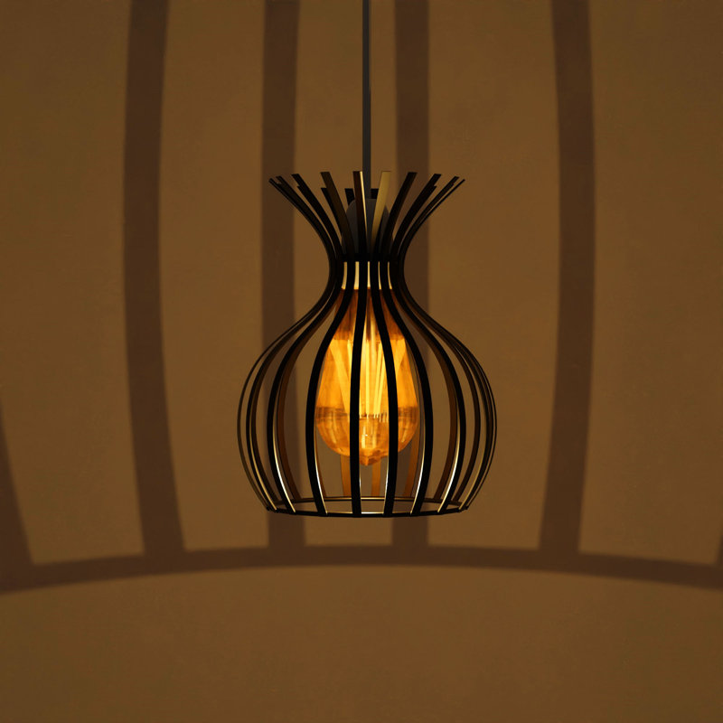 Remie 25cm H Metal Oval Lamp Shade ( Uno ) in Black