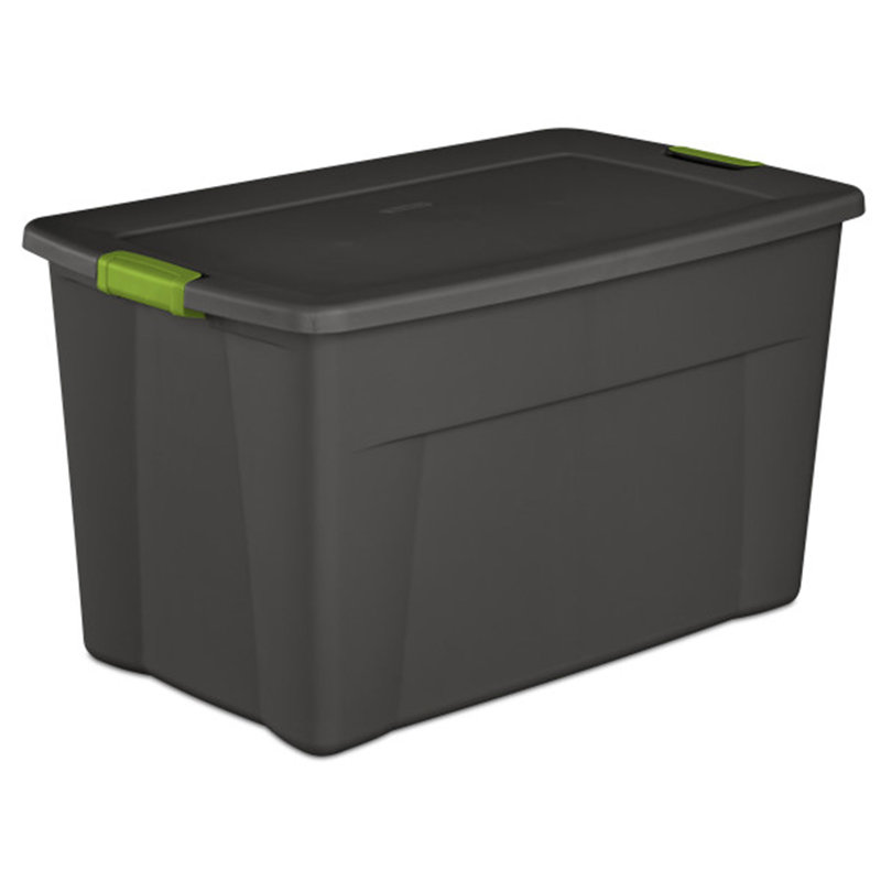 Sterilite 35 Gallon Storage Tote Box with Latching Container Lid, 140, 12