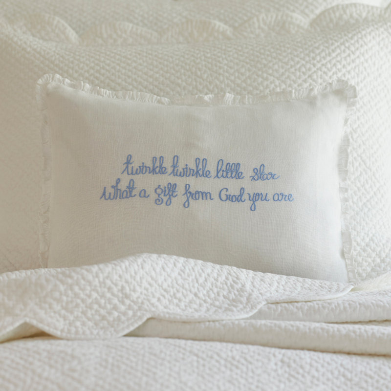 Twinkle LIttle Star Blue Pillow