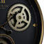 Black and Champagne Metal Working Cog Wall Clock