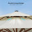 13 FT Round Wood Pattern Cantilever Umbrella,Cream-91018039