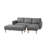 Fabric Right Facing Sectional Sofa Bed-1888762799