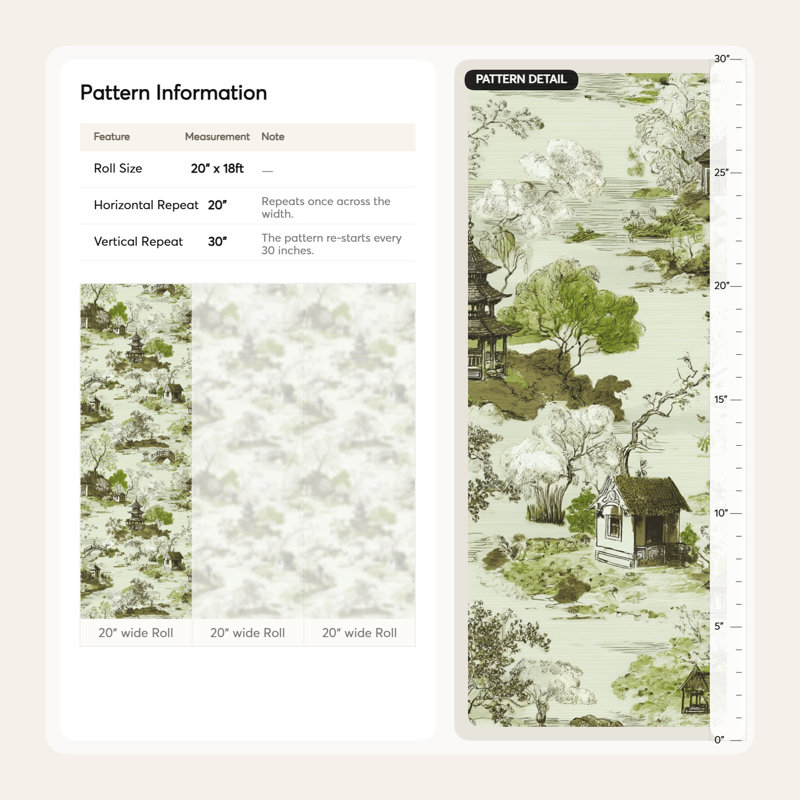 Papier peint Pagoda Landscape