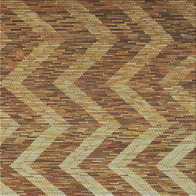 Tapis brun à chevrons Kimberlin