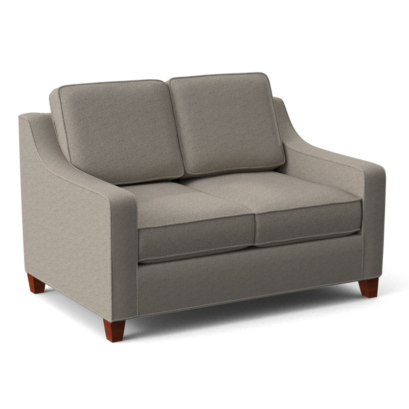 Clark 54" Square Arm Sofa Bed, BM Cherry, Connelly Blue Jay