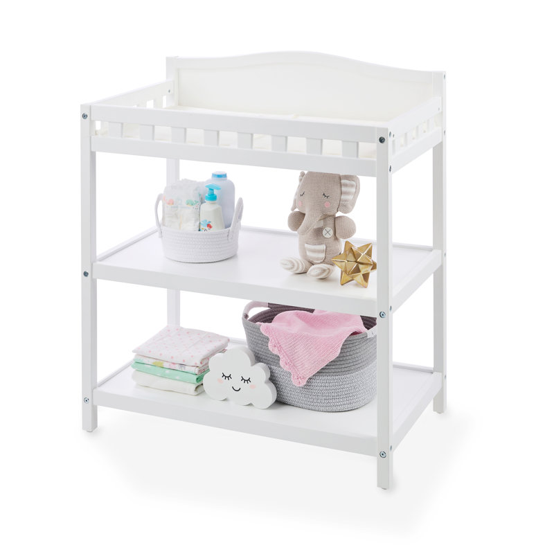 Harriet Bee Simply Stylish Baby Changing Table - White | Wayfair