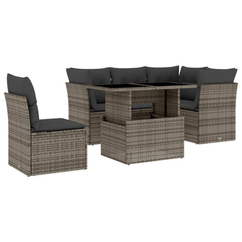 Vidaxl Garden Sofa Set Grey