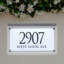 Frosted Crystal LED Lighted Trajan Engraved 2-Line Address Sign-462983670-462983668