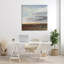 Paysage de prairie ouverte, ciel nuageux doux - Peinture-66798192-66798193