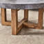 Table basse ronde en bois aggloméré Modern Texture - diamètre 31,4 po.